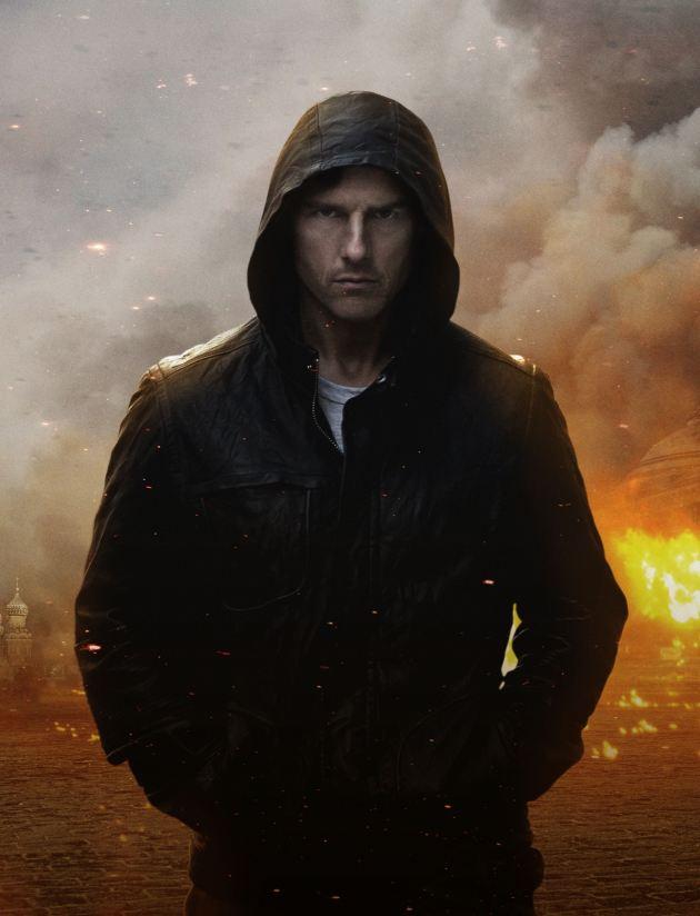 Une photo de Tom Cruise dans Mission: Impossible – Protocole fantôme