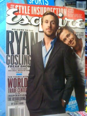 Esquire de septembre 2011, Ryan Gosling Cover et The Playboy Club Ad