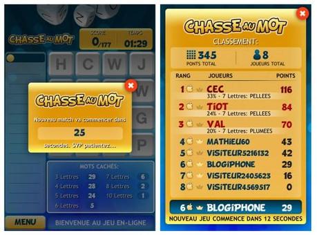 Chasse au mot, un jeu iPhone pour faire fonctionner vos méninges !