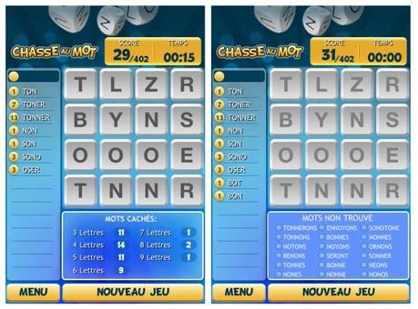 Chasse au mot, un jeu iPhone pour faire fonctionner vos méninges !