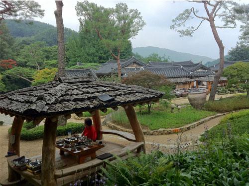 Déjeuner sur la rivière dans la région de Kyeong-Ki Do (경기도)