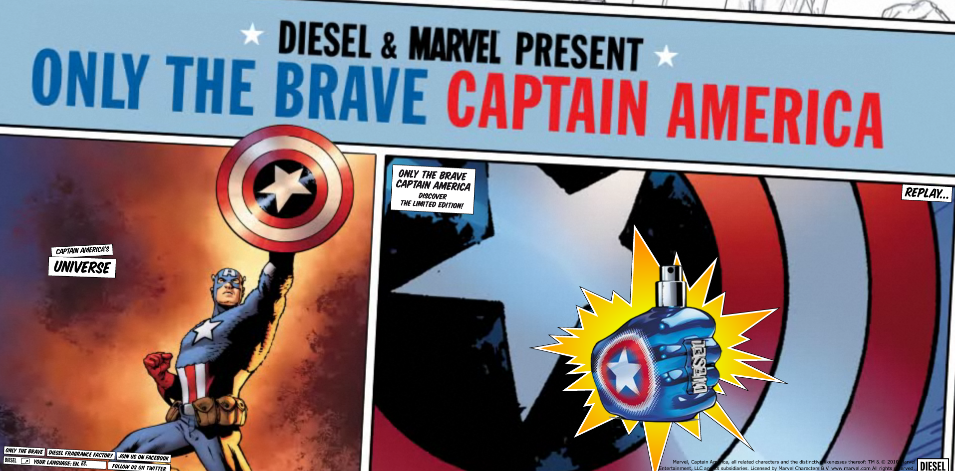 Diesel lance le parfum Captain America