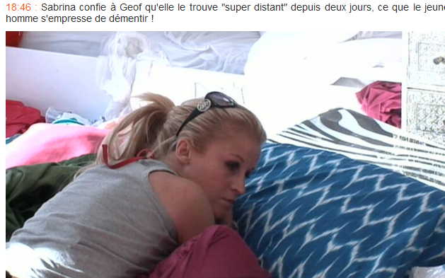 Sabrina doute de Geof (Secret Story)