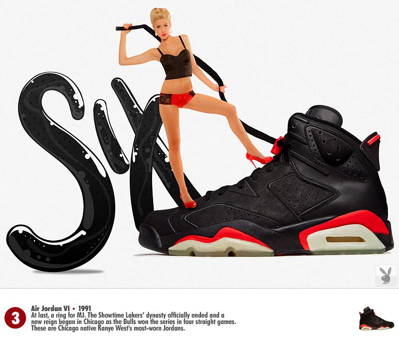 Les Baskets Nike Air Jordan vues par Playboy