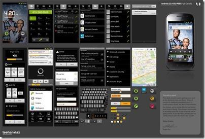 android 2.3.4 post main1 Deux kits graphiques PSD pour Android et iPad