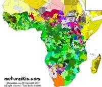 Carte ethnolinguistique d'Afrique.