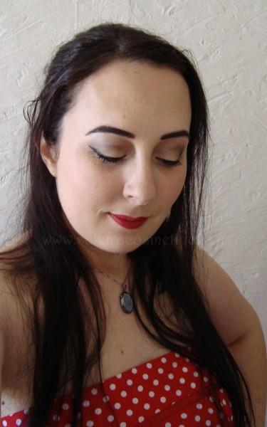 Make up : My red polka dot dress