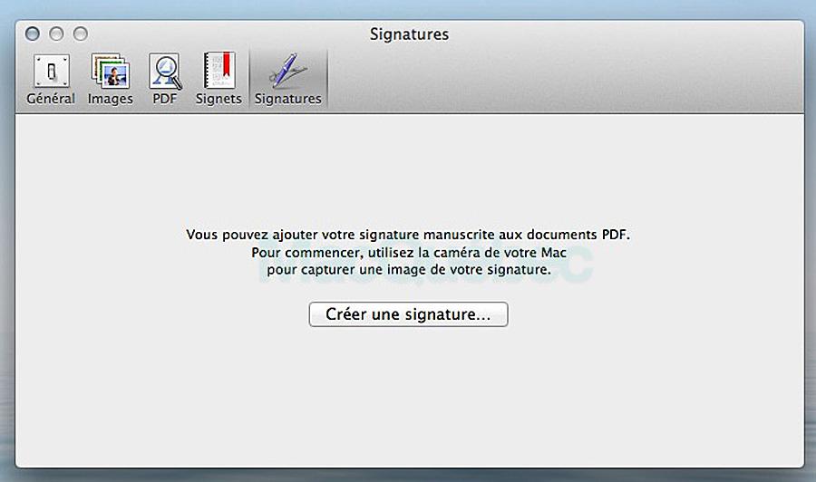 Numériser votre signature avec Aperçu