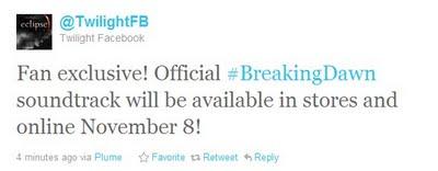 Date de sortie de la BO de Révélation