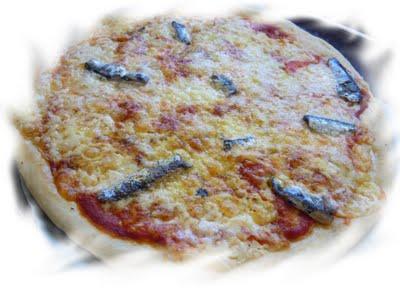 Pizza anchois,Cantal doux,Etorki
