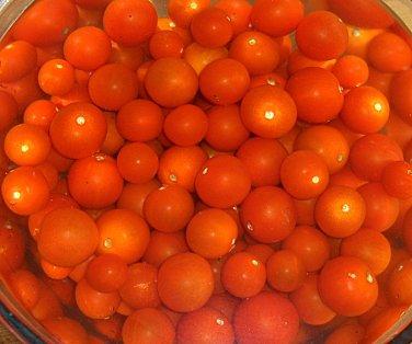 Tarte aux tomates cerises