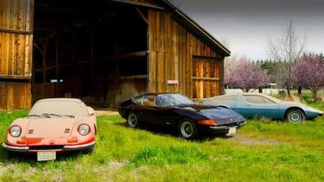 Une Ferrari Dino, une Daytona et une Maserati Bora dormaient au fond d’une grange depuis plus de 30 ans