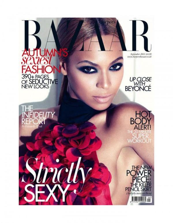 Beyoncé dans le magazine Harper’s Bazaar UK, Septembre 2011
