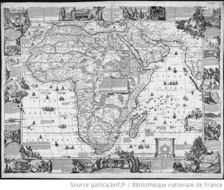 carte ancienne du Ghana par Nicolas de Fer