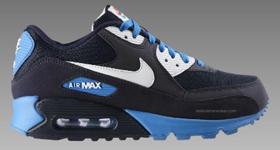 nike air max 90 midnight blue black white blue glow Nike Air Max 90 Midnight Blue/Black White Blue Glow dispo