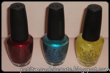 Ma commande Nailsupplies : OPI, China Glaze & Color Club