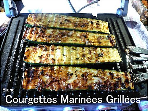 courgettes marinées grillées