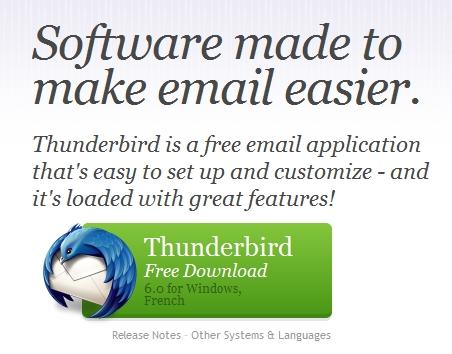 thunderbird 6 La version 6.0 de Thunderbird est disponible