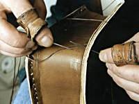 Couture du cuir point de sellier