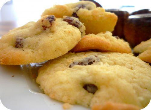 Cookies noix de coco et raisins secs