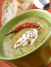 Velouté de courgettes fenouil