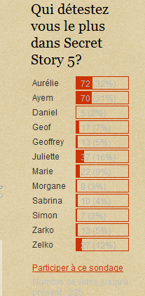 Un point sur la popularité des candidats de Secret Story