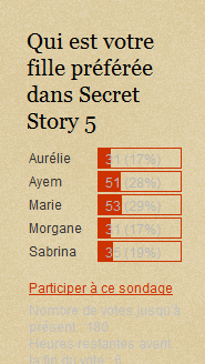 Un point sur la popularité des candidats de Secret Story