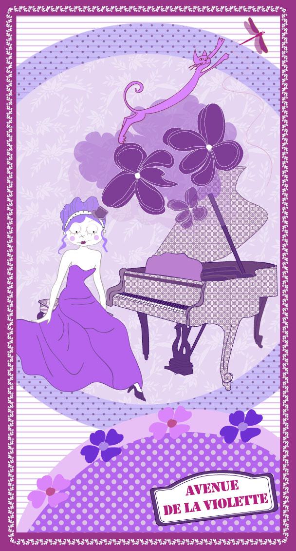 Un récital de violet…