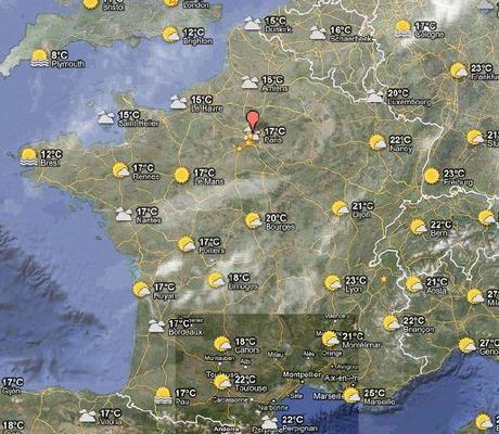 google maps meteo