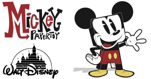 Paper toys Mickey Mouse