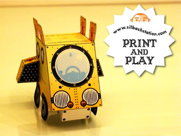 Paper toy Buck Tooth Car by Carlos Araujo