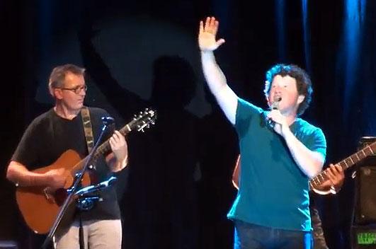 Los Collegas en concert à Saint Chély d'Acher le 17 aout 2011