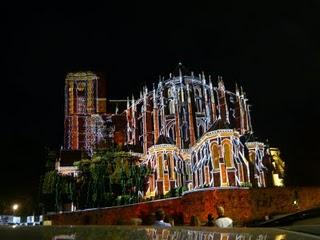 Cathédrale du Mans (de jour et de nuit estivale)