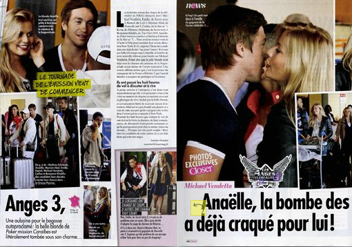 Ayem et le foot, M Vendetta et la bimbo, Maud et le Jean-Claude, Jonathan et l'amour, Loana et les coachs