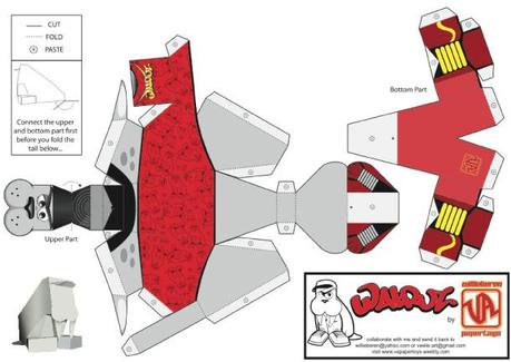 Collection Walruz de VA papertoys (x 3)