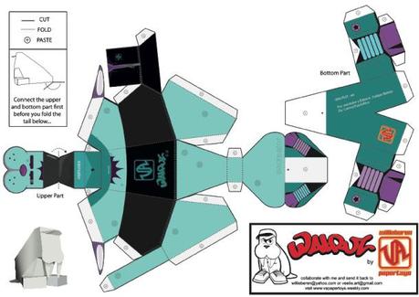 Collection Walruz de VA papertoys (x 3)