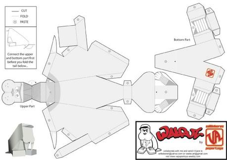 Collection Walruz de VA papertoys (x 3)