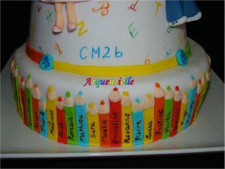 Gateau Ecole College Pour La Classe De Ma Grande Fee Deco Pate A Sucre A Decouvrir