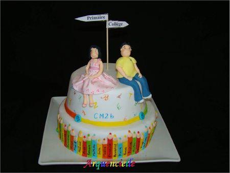 Gateau Ecole College Pour La Classe De Ma Grande Fee Deco Pate A Sucre A Decouvrir
