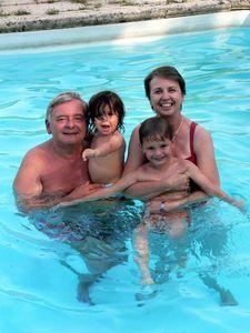 grandsparentsà l'eau