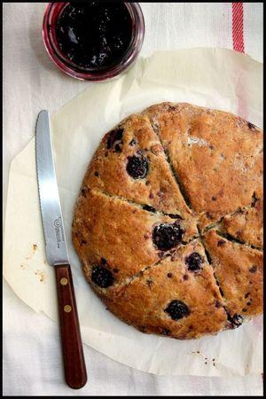 scone aux mûres