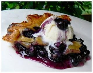 Tarte aux bleuets rustique