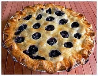 Tarte aux bleuets rustique