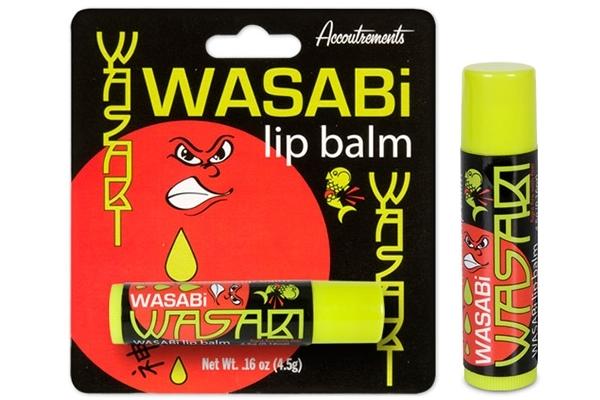 baume a levres Wasabi Lipstick Baume à lèvres goût Frite, Cornichon, Wasabi...