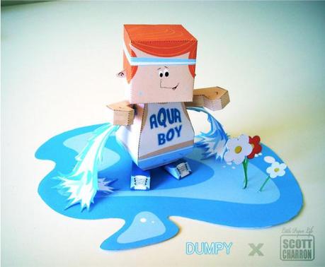 Paper toy Aqua Boy (so fresh!)