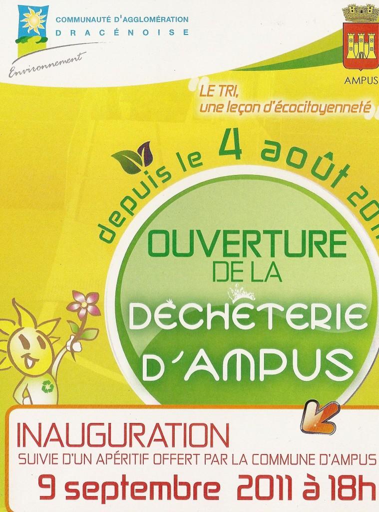 Inauguration de la déchèterie