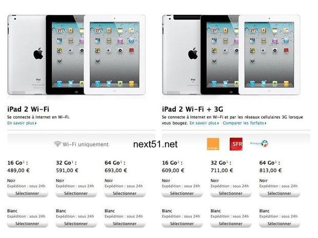 L'iPad 2 est maintenant livré sous 24 heures...