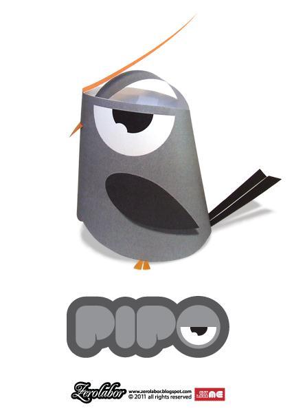Papertoy Pipo by Zerolabor