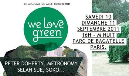 Un festival musical et développement durable à Paris: We Love Green