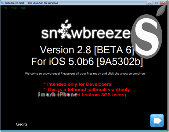 00011 Jailbreak de iOS 5 beta 6 via Snowbreeze